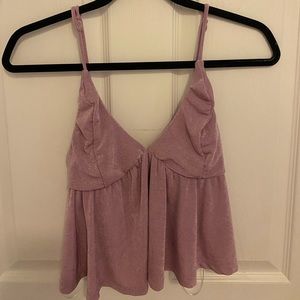 Love tree flowy purple blouse
